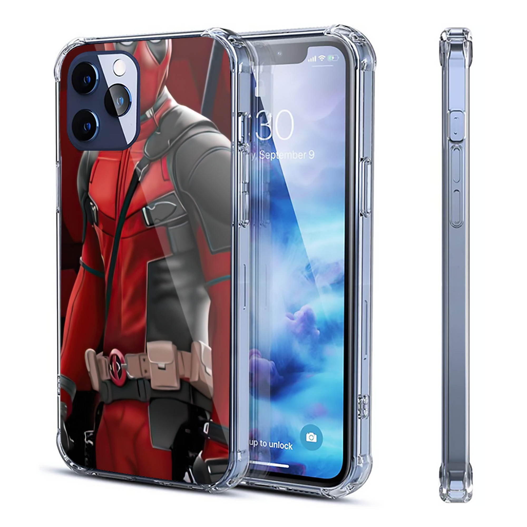 （画像用） Deadpool デッドプール 【iPhone 12シリーズ対応】透明スマホケース（クリアソフトケース）